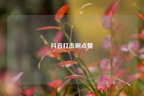 抖音打击刷点赞